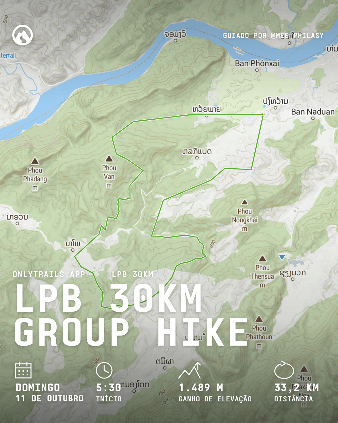 Pôster do convite: LPB 30km group hike, domingo, 11 de outubro de 2026 às 05:30 GMT+7, Joma
