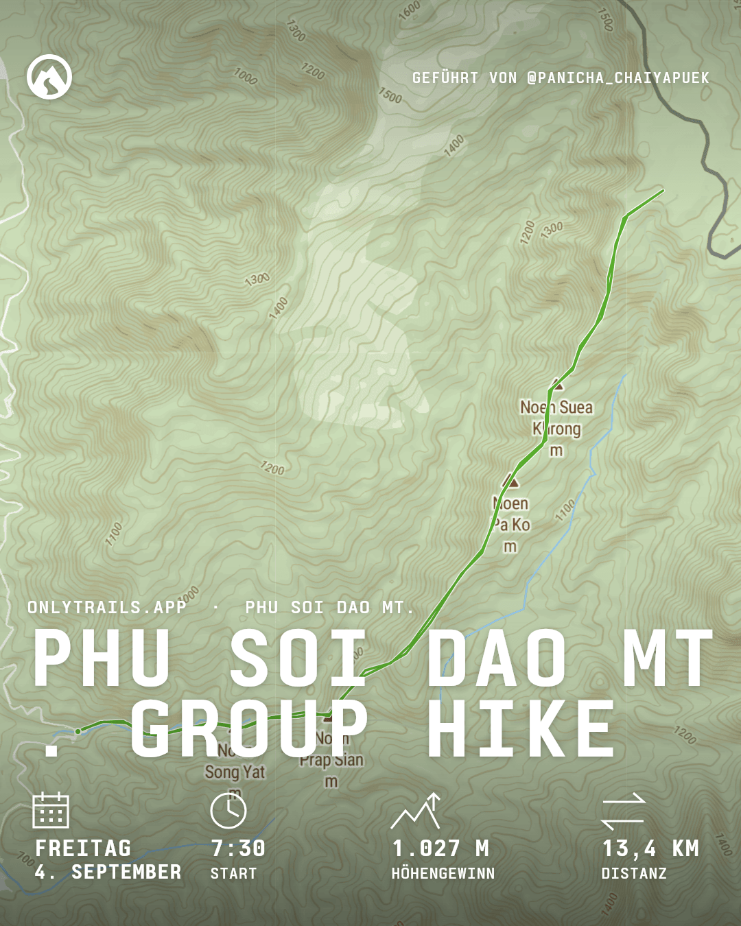 Einladungsposter: Phu Soi Dao Mt. group hike, Freitag, 4. September 2026 um 07:30 GMT+7, Phitsanulok, TH