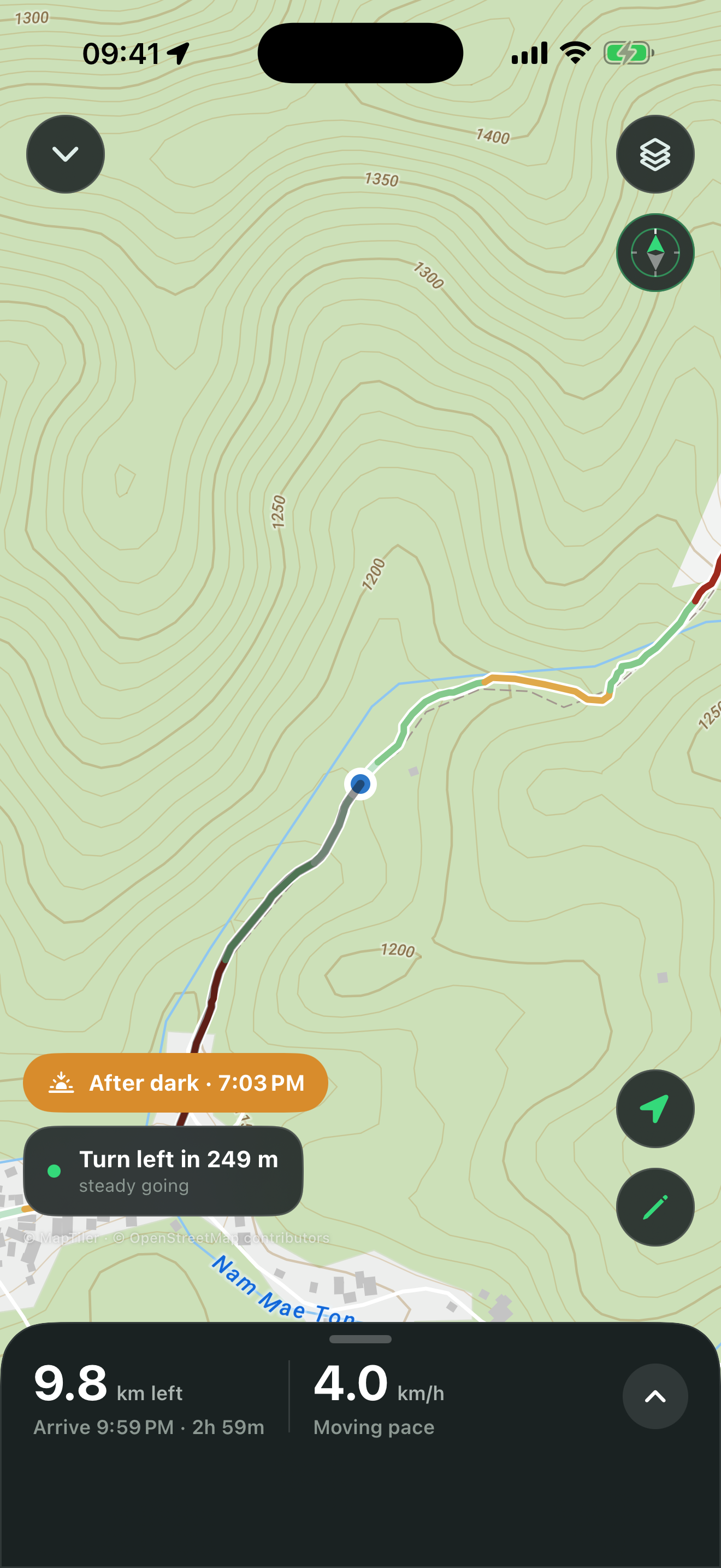 OnlyTrails turn-by-turn navigation