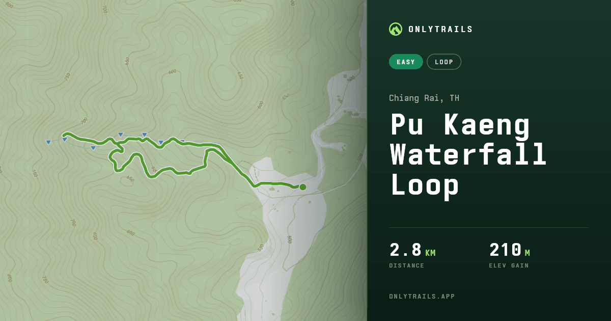 Pu Kaeng Waterfall Loop