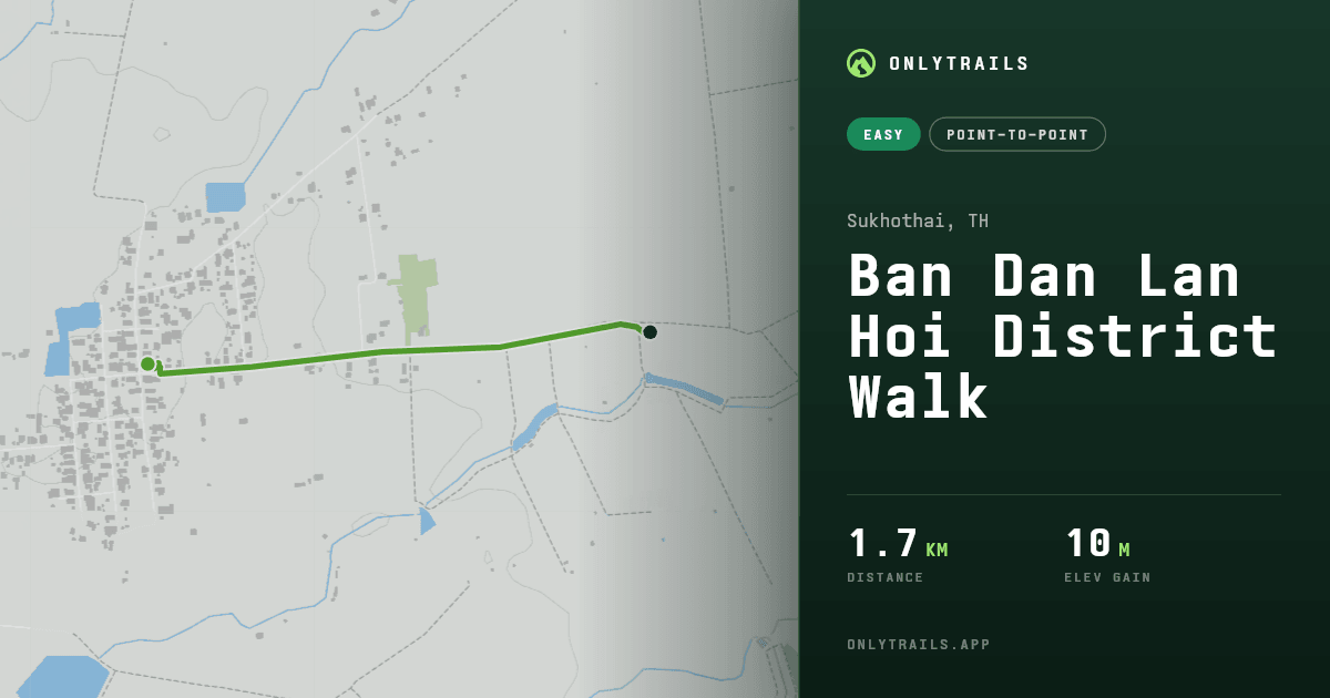 Ban Dan Lan Hoi District Walk