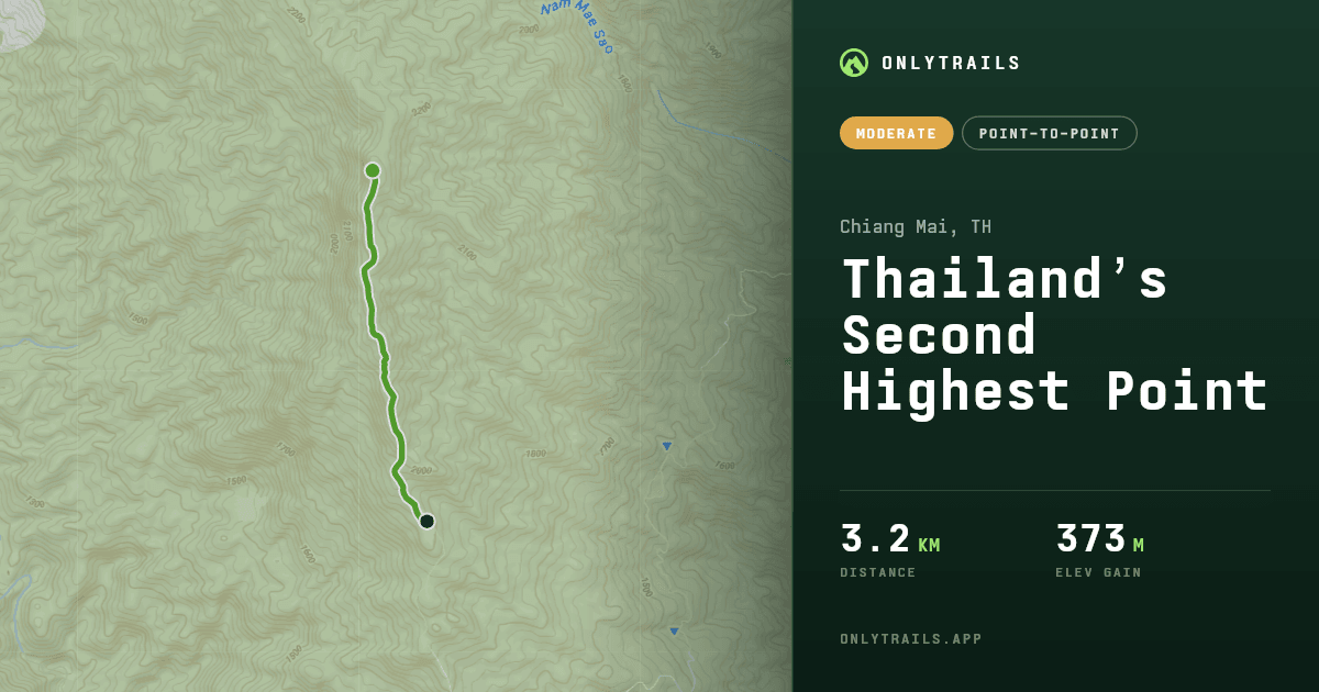 Thailand’s Second Highest Point