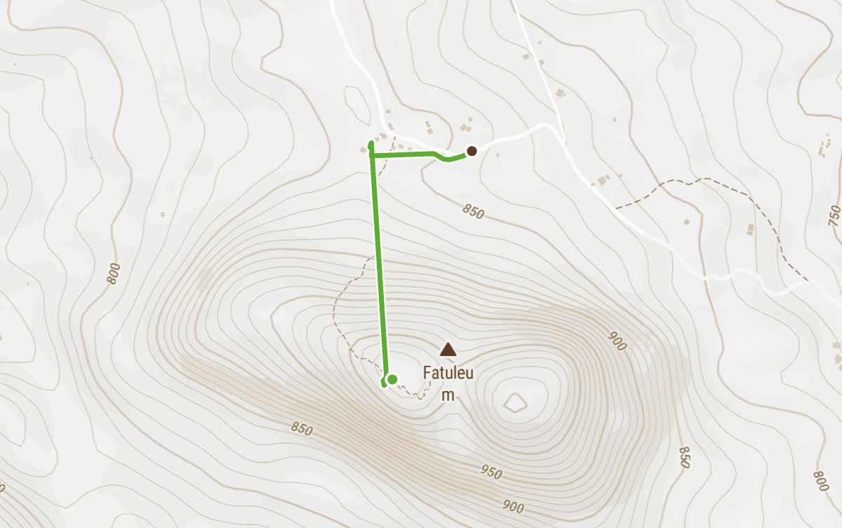 Trail map route for Track Fatu Leo