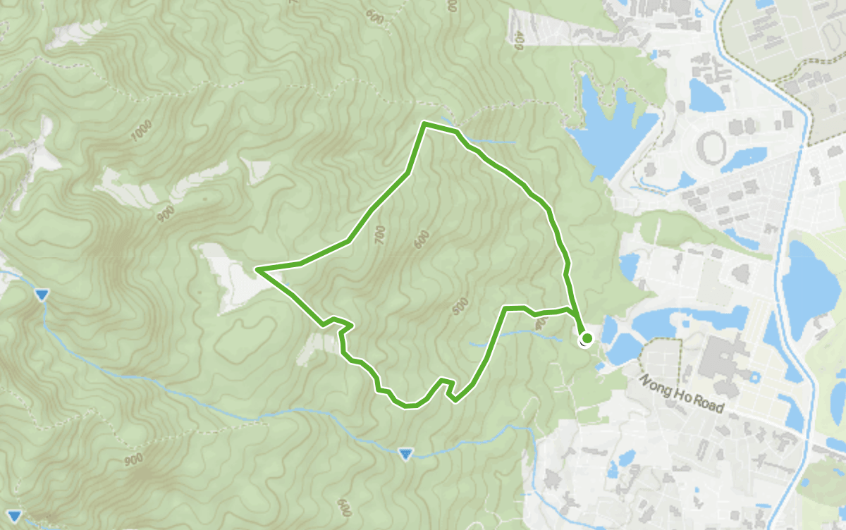 Trail map route for Porcupine Falls Loop 2