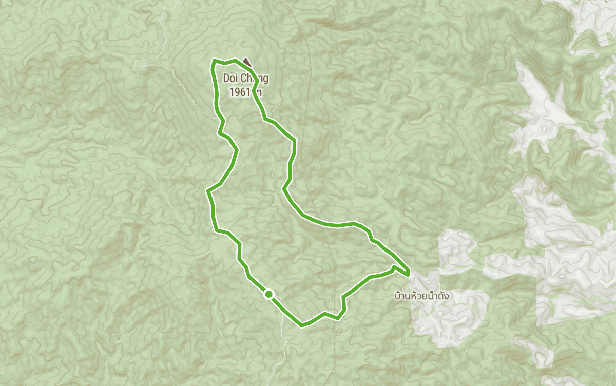 Trail map route for Mae Taeng Pai - Chiangmai Loop