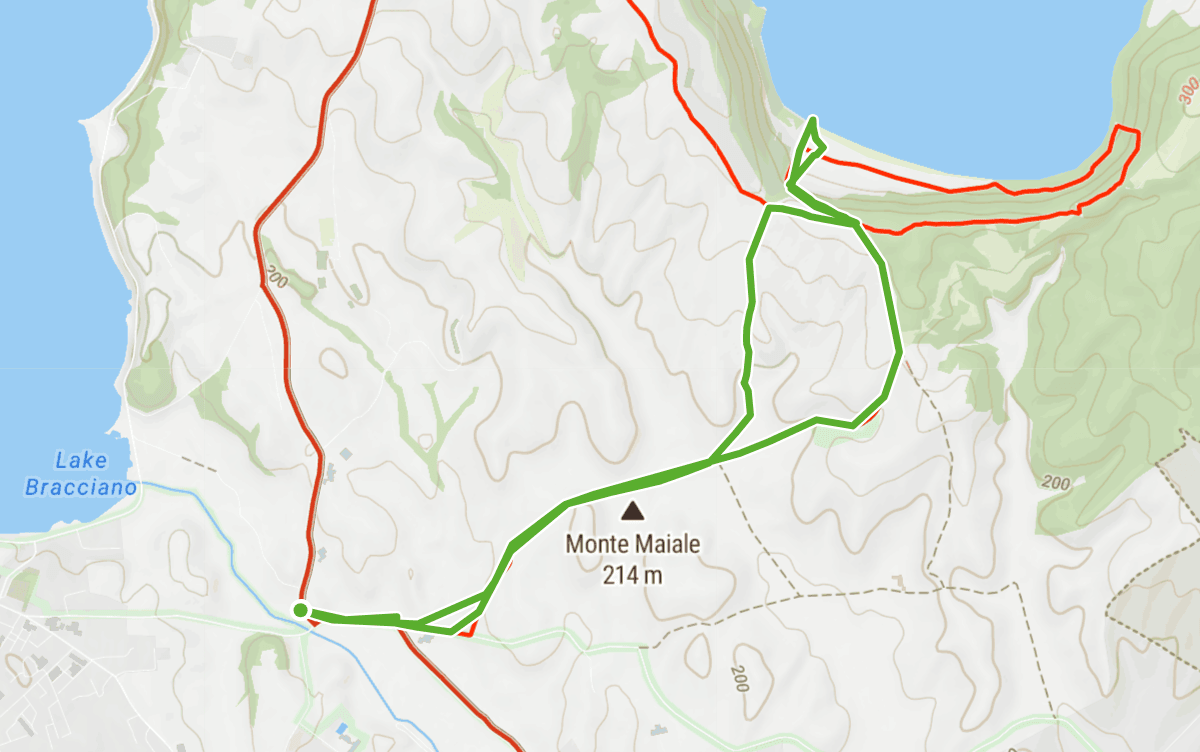 Trail map route for Ecomuseo delle Acque Monte Chiodo Loop