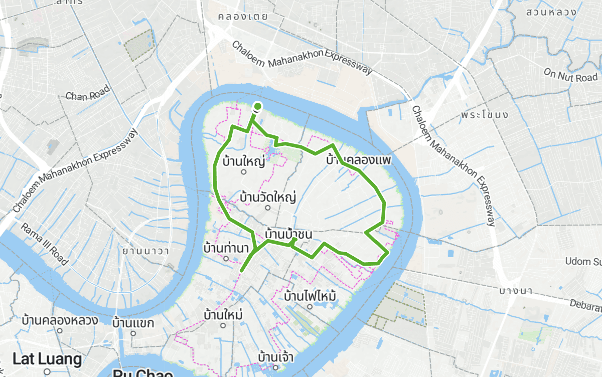 Trail map route for Ban Nam Chon Loop