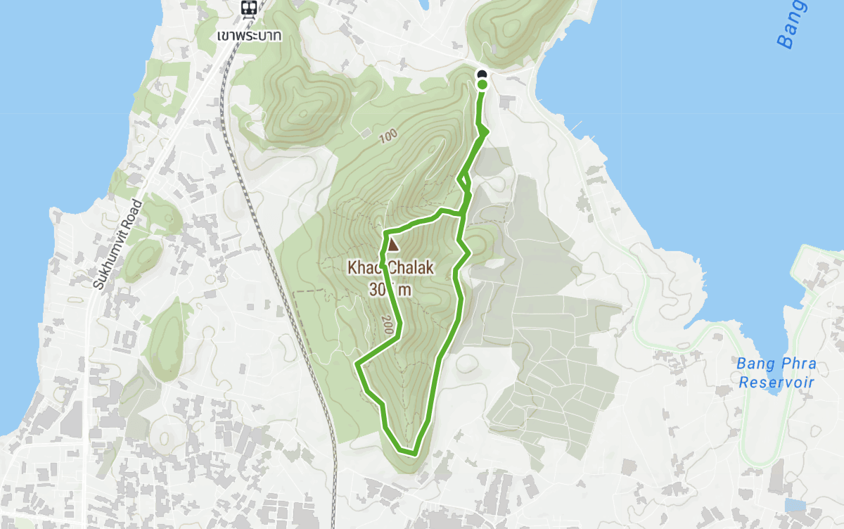 Trail map route for Afternoon Trail Run
