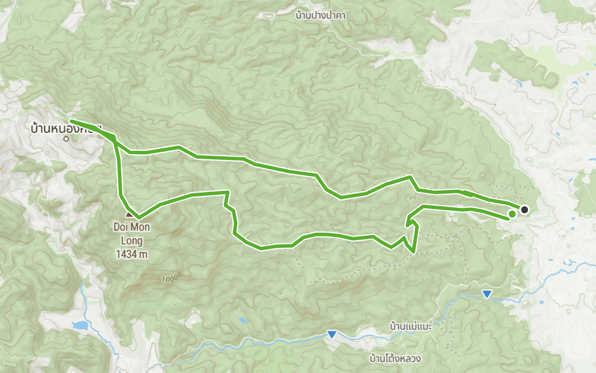 Trail map route for Long Mon Jam