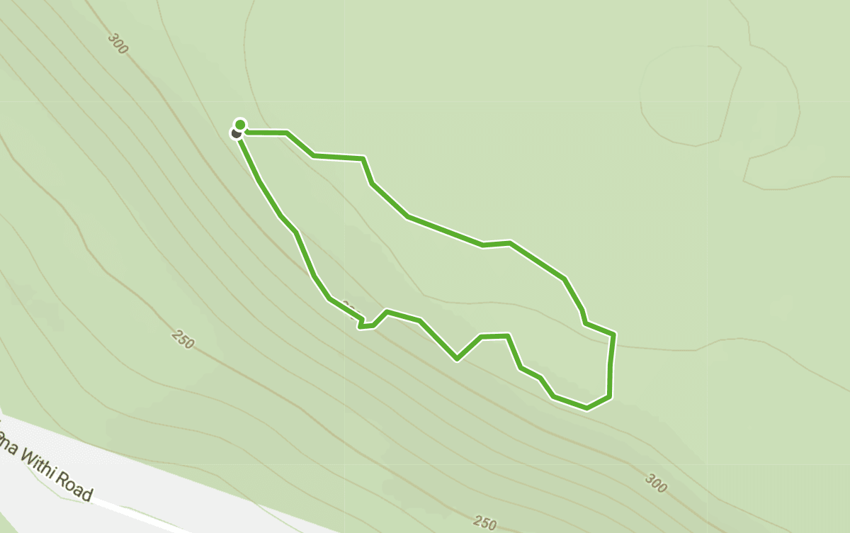 Trail map route for Ban Lam Nang Rong Loop