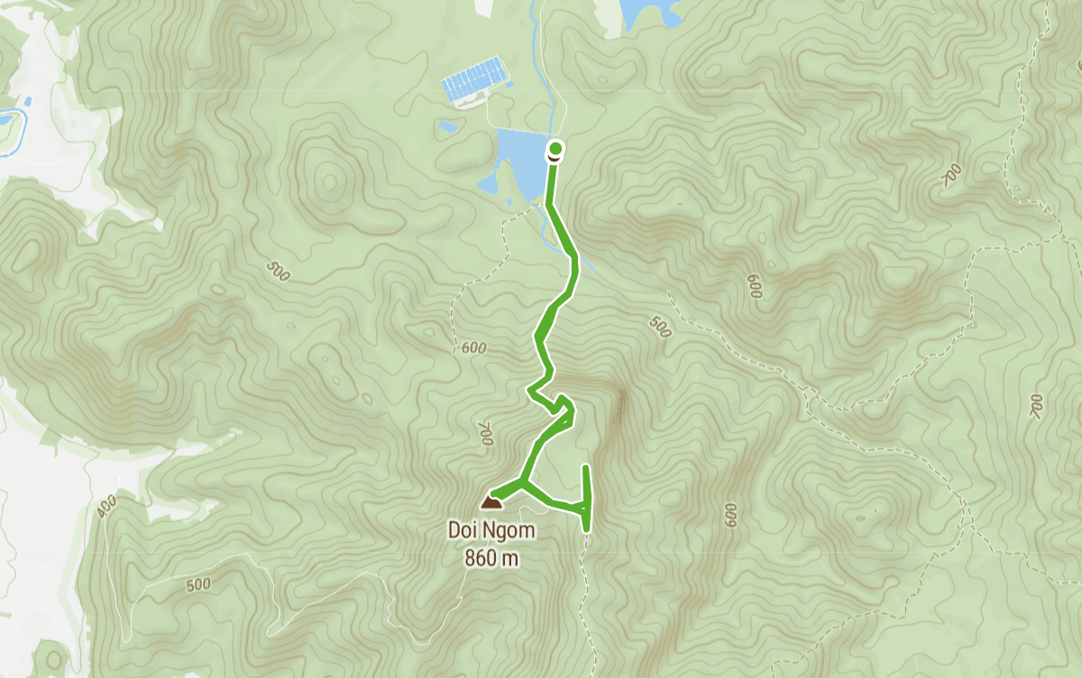 Trail map route for On Tai Doi Ngom Out & Back