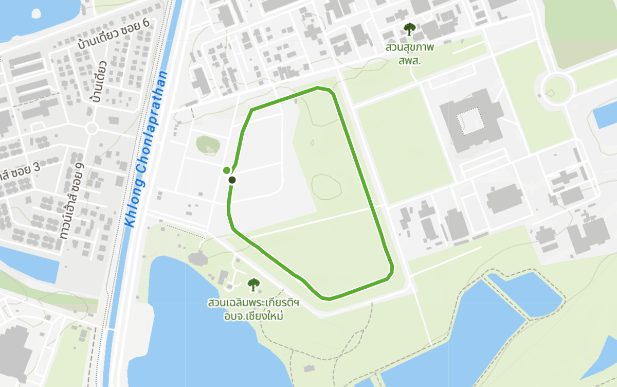 Trail map route for Chang Phueak Loop