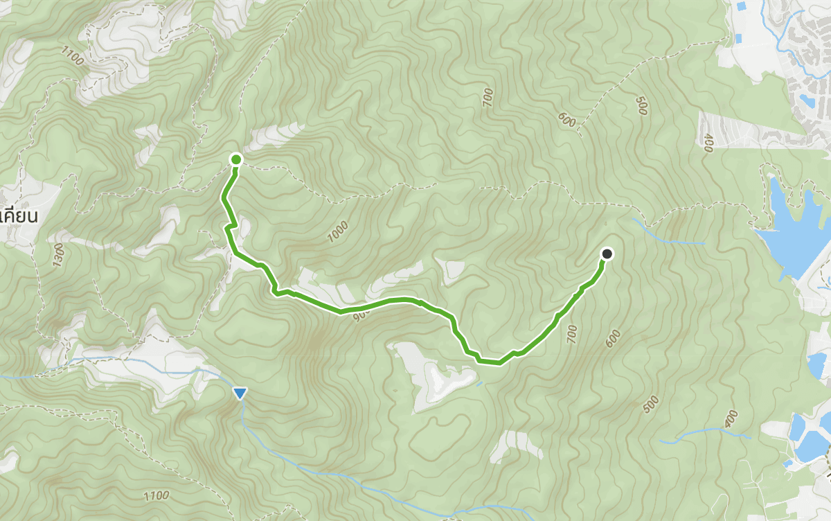 Trail map route for Khun Chang Khian Christian Church Walk