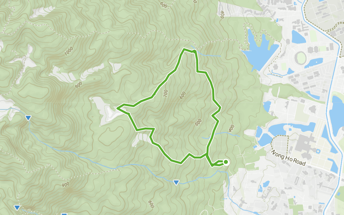 Trail map route for Chang Phueak Loop