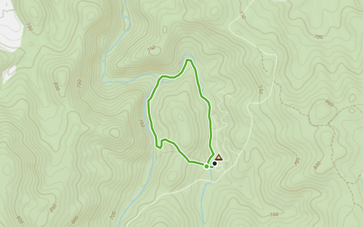 Trail map route for Khun Khan National Park Small Loop