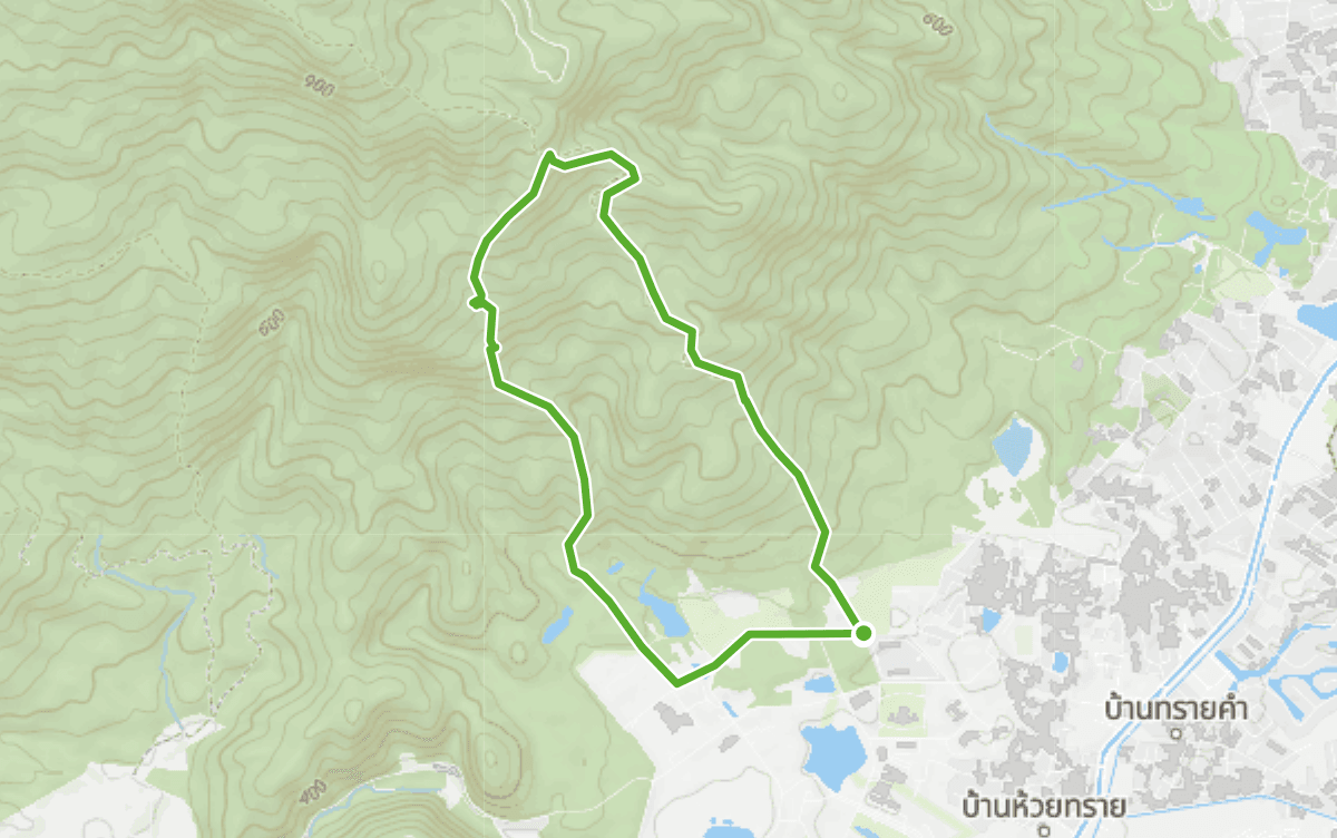 Trail map route for CMU Maehia Loop
