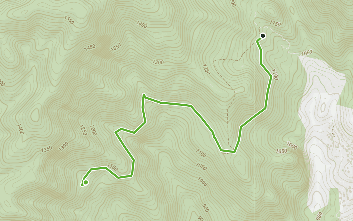 Trail map route for Omkoi District Walk