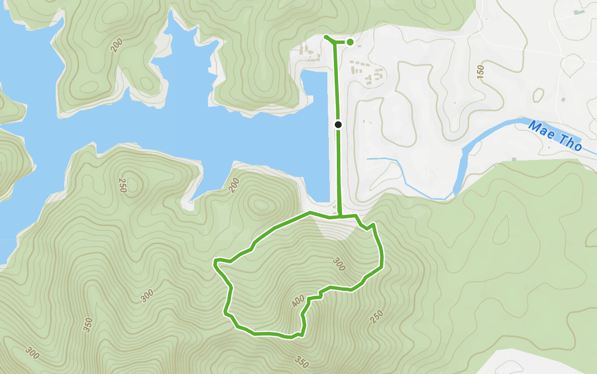 Trail map route for Ban Nong Kkaem Walk