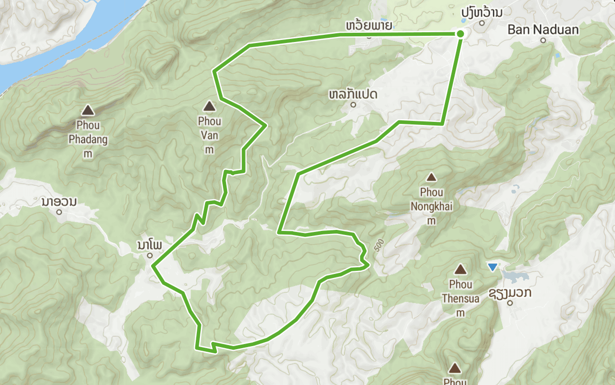 Trail map route for LPB 30km