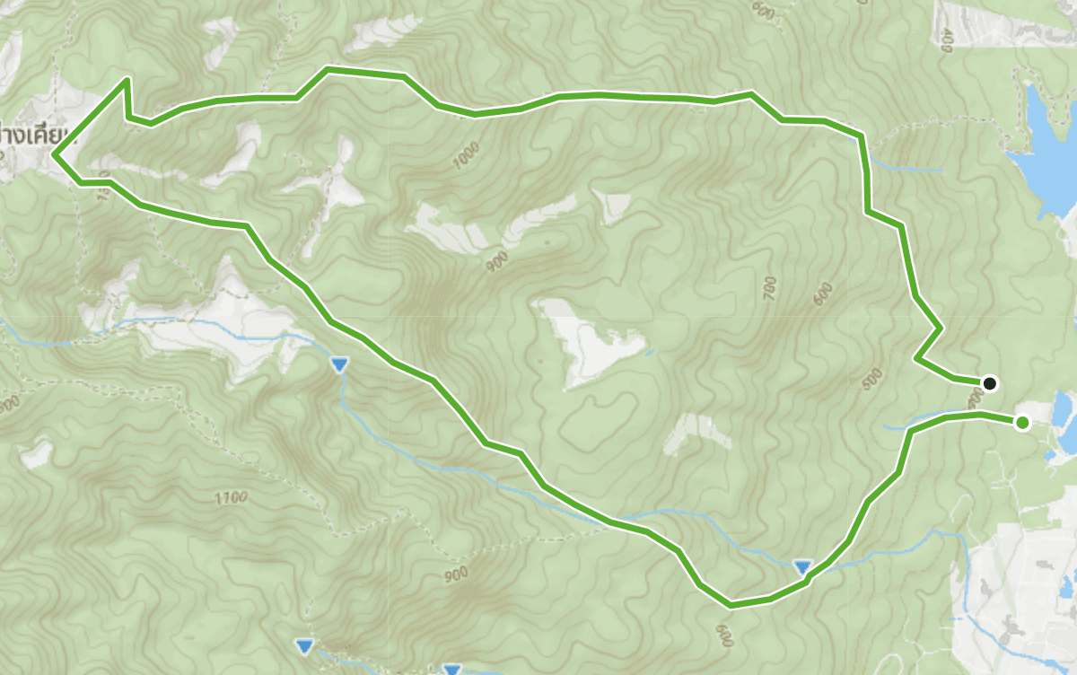 Trail map route for Nong Ho to BKCK Loop