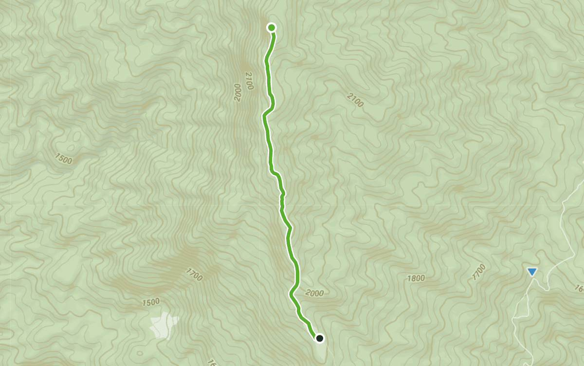Trail map route for Thailand’s Second Highest Point