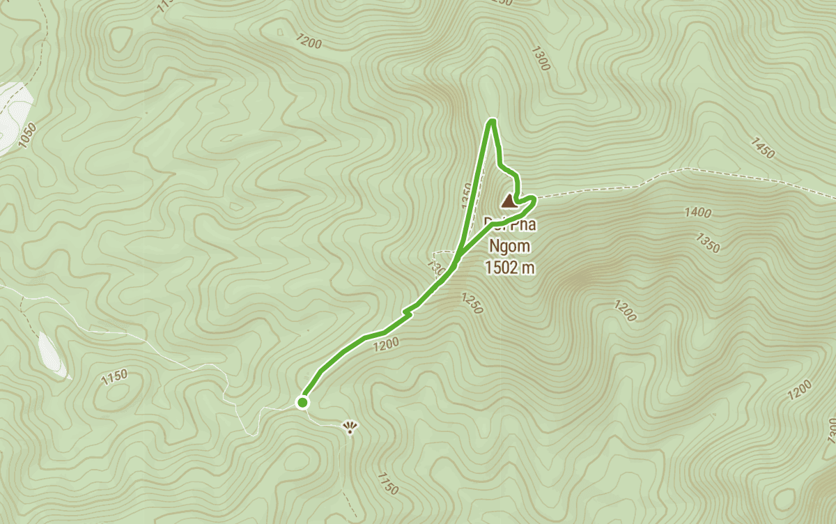 Trail map route for Pha Ngom Peak