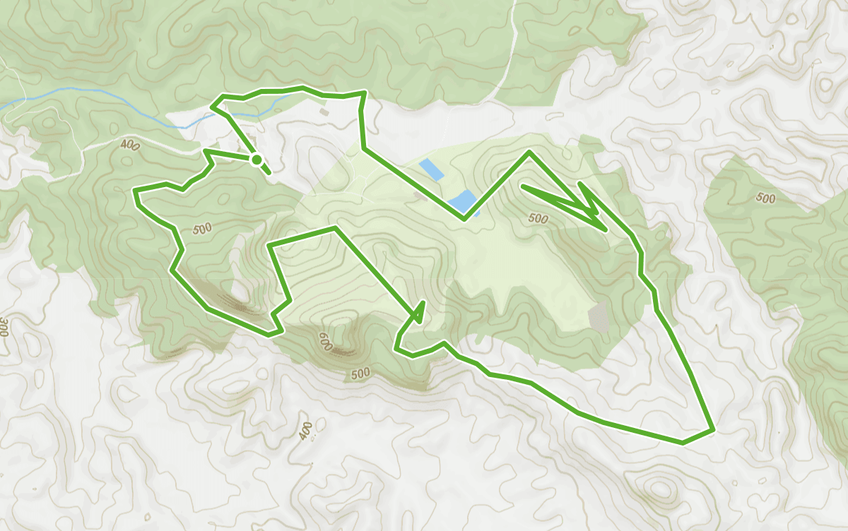 Trail map route for Pha Daeng Maesot 20K