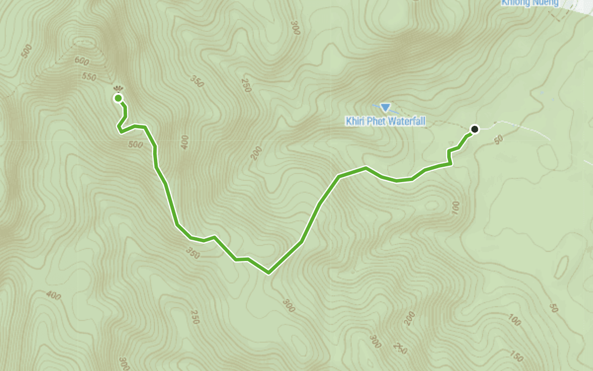 Trail map route for Koh Chang Viewpoint