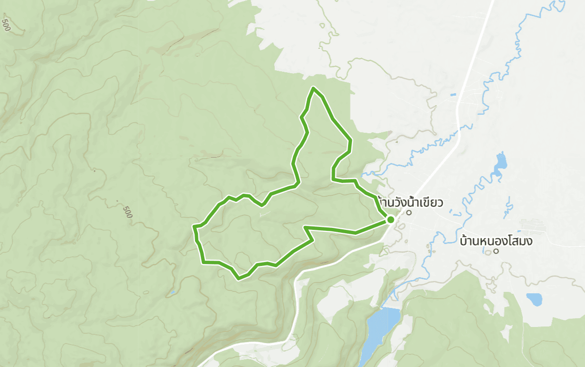 Trail map route for Wat Wang Nam Khiao Loop